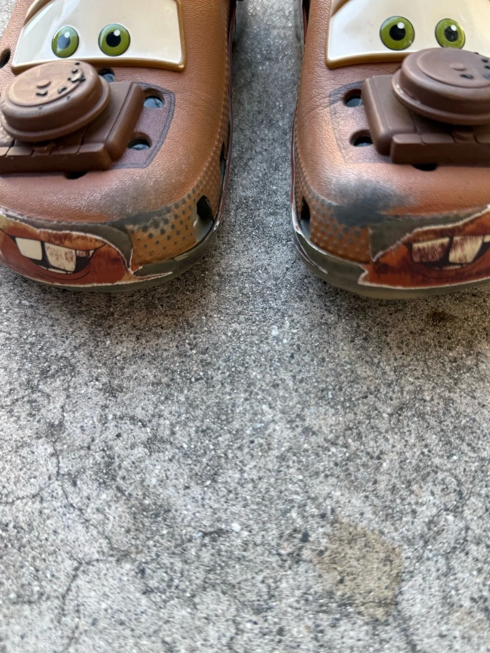 CROCS x Pixar Cars Mater slide on shoes Good condition Size C12 preloved Disney